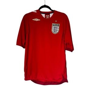 Vintage Umbro England Away Football Jersey 2006-2008